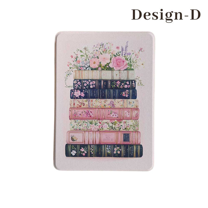 Floral & Book Lover Kindle Case with Hand Strap