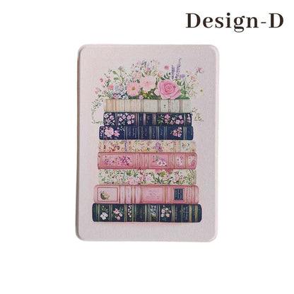 Floral & Book Lover Kindle Case with Hand Strap