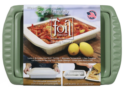 Foil Decor with Lid,  SAGE