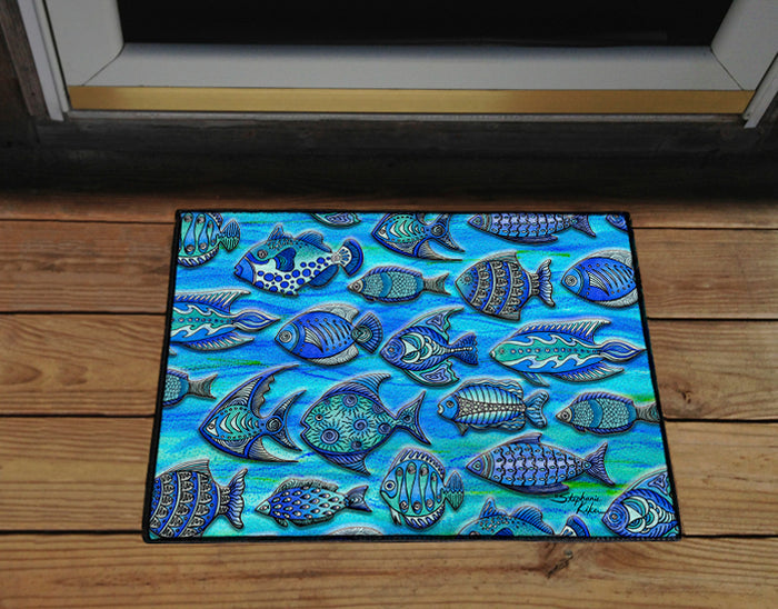 Funky Fish Door Mat