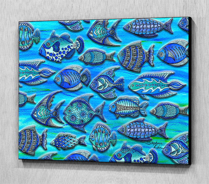 Funky Fish Wall Art Panel