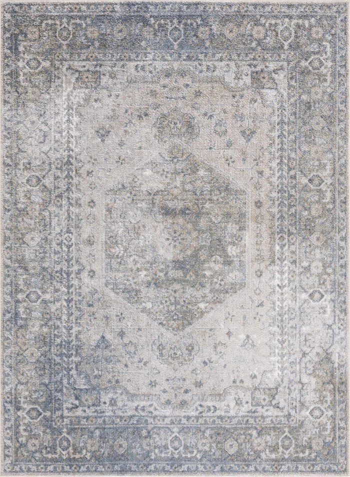 Gael Blue Washable Area Rug - Sweet Water Decor - Rugs