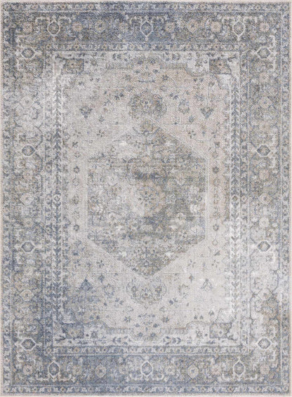 Gael Blue Washable Area Rug - Sweet Water Decor - Rugs