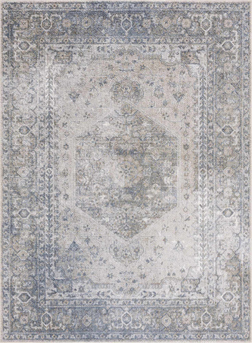 Gael Blue Washable Area Rug - Sweet Water Decor - Rugs