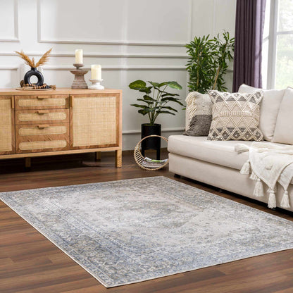 Gael Blue Washable Area Rug - Sweet Water Decor - Rugs