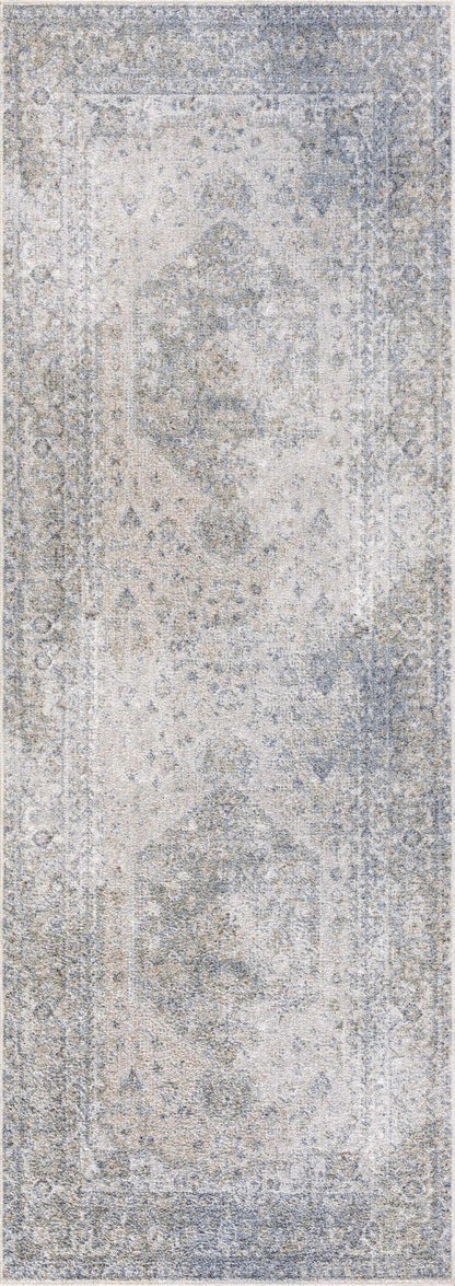 Gael Blue Washable Area Rug - Sweet Water Decor - Rugs