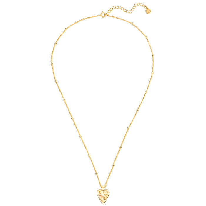 Gold-Kette mit Herz-Anhänger