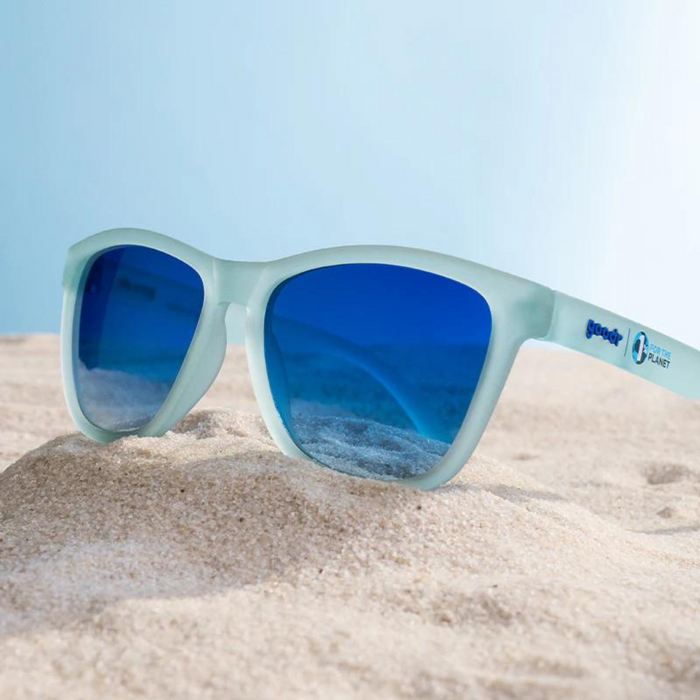 POLARIZED: Glare reducing, polarized lenses with UV400 protection against UVA/UVB rays NO Slip: Special grip coating eliminates slippage while sweating NO Bounce: Snug and lightweight frame with a comfortable fit to prevent bouncing during high-impact sports  Goodr Product Name: These Shades Are STILL Trash