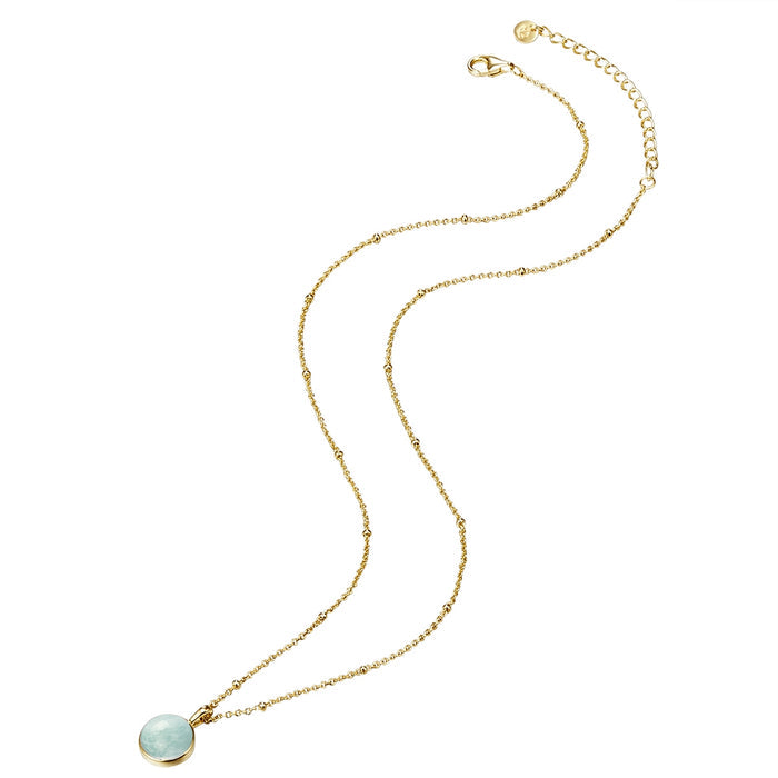 Halskette Amazonit gold
