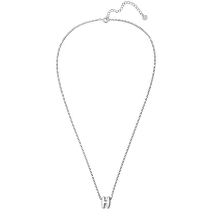 Halskette Bubble Letter H silber