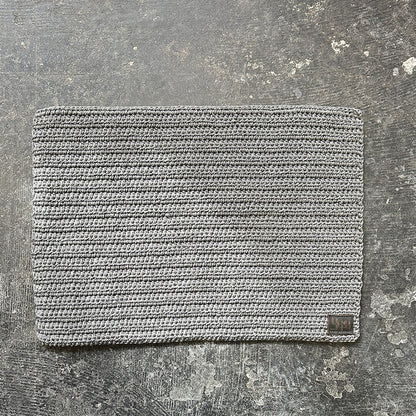 Hand Crochet Floor Mat Grey