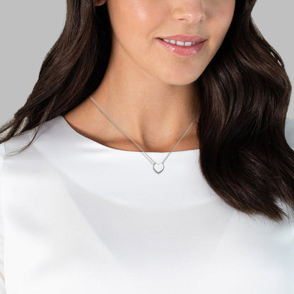 Herz Kette silber Basic