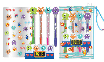 Hot Focus Pixels -  Gel Pen Case