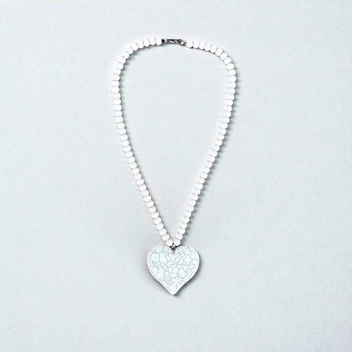 Howlite Heart Necklace | Calm & Clarity Jewelry