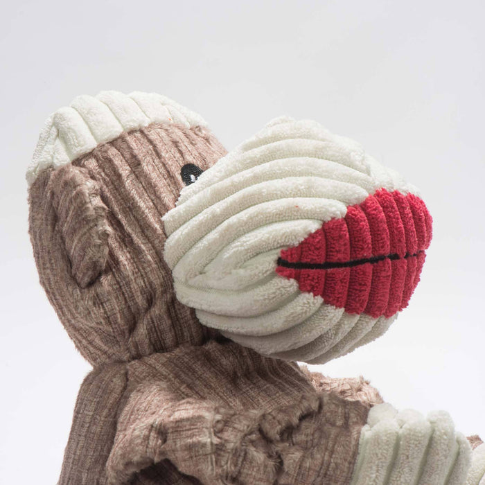 HuggleGroup - Stuey Sock Monkey Knottie®  Plush Dog Toy - Dog.Dog.Cat.