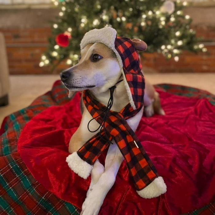 Huxley & Kent - Buffalo Check Antler Hat with SnugFit® - Dog.Dog.Cat.