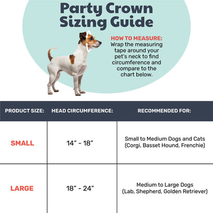 Huxley & Kent - H&K Party Crown Pink with SnugFit® - Dog.Dog.Cat.