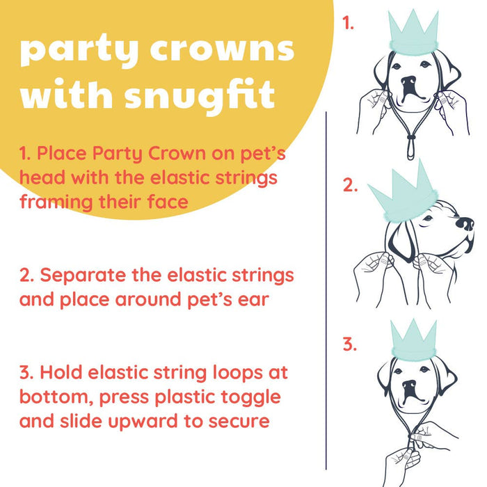Huxley & Kent - H&K Party Crown Pink with SnugFit® - Dog.Dog.Cat.