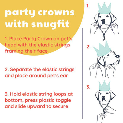 Huxley & Kent - H&K Party Crown Pink with SnugFit® - Dog.Dog.Cat.