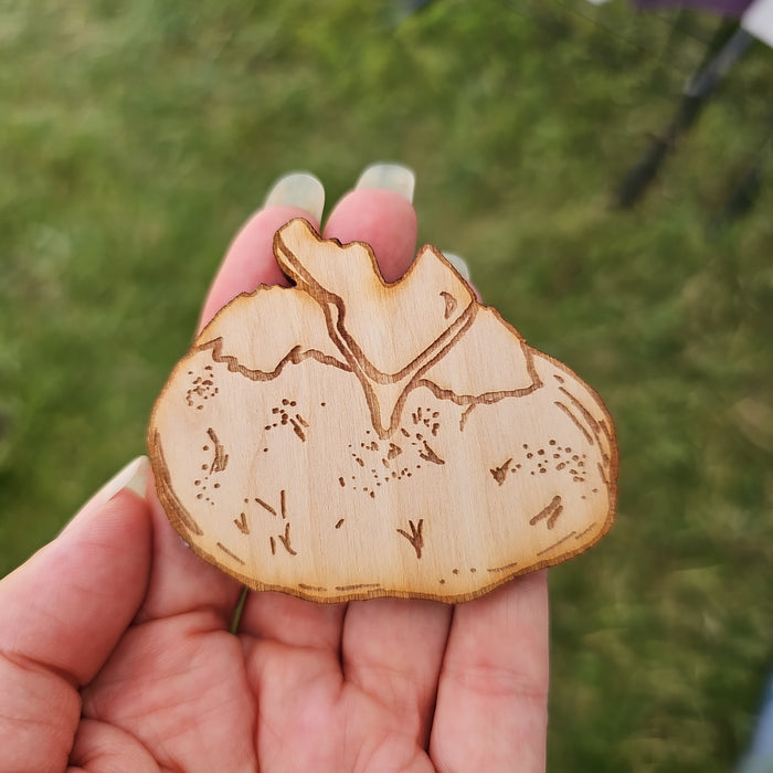Idaho Spud Magnet, Wooden