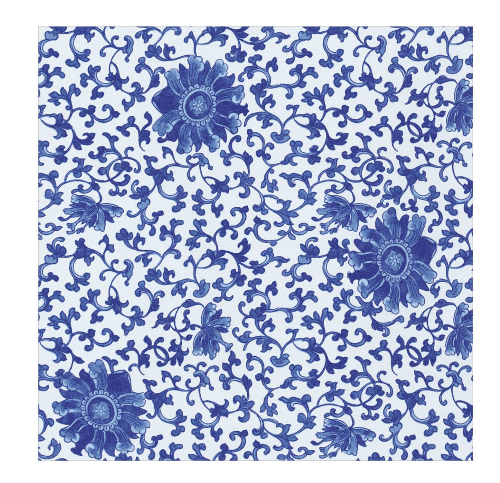 Caspari Gift Wrap Indigo Garden Wrapping Paper