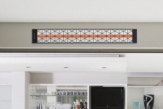 Infratech Motif Contemporary Fascia Kit for Single Element Heater | Black