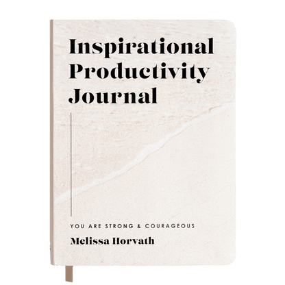 Inspirational Productivity Journal: You Are Strong & Courageous - Sweet Water Decor - Notebooks