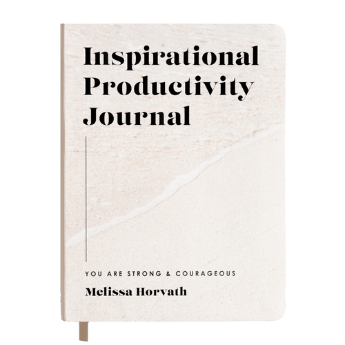 Inspirational Productivity Journal: You Are Strong & Courageous - Sweet Water Decor - Notebooks