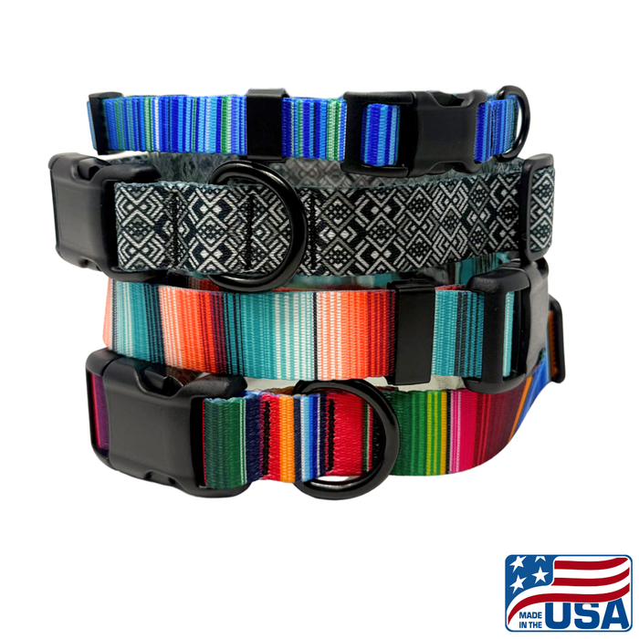Grab your pup and hit the trail—outdoor adventures together are the ultimate stress-buster and friendship builder. This collar features rugged, heavy-duty webbing and hardware built to withstand every romp and ramble. Proudly crafted right here in Washburn, Wisconsin, it's gear you can trust for all your shared explorations.