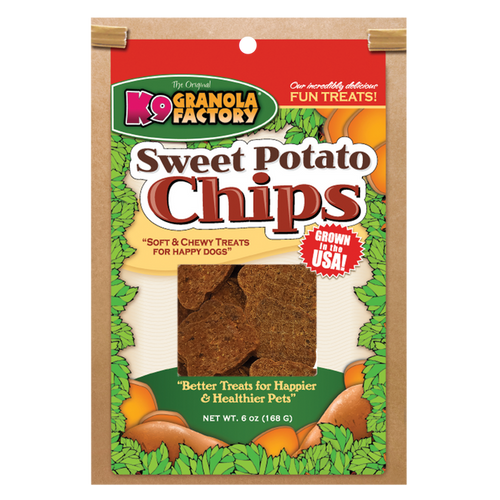 K9 Granola Factory - Chip Collection, Sweet Potato Chips For Dogs, 6oz - Dog.Dog.Cat.