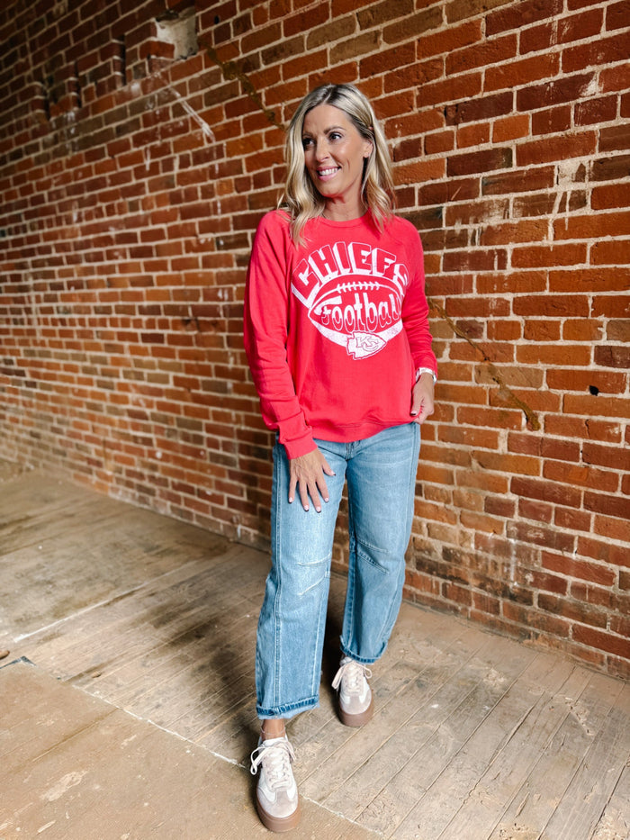 Kansas City Chiefs Fleece Sweatshirt, Red