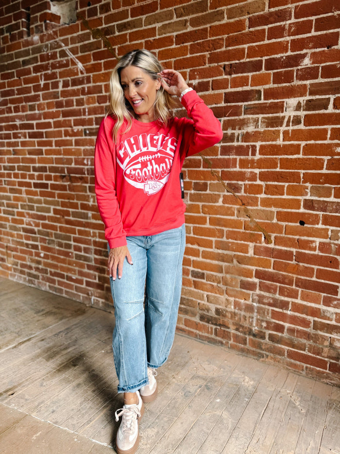 Kansas City Chiefs Fleece Sweatshirt, Red