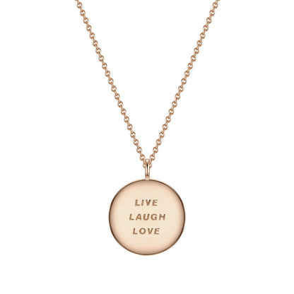 Kette LIVE LAUGH LOVE roségold