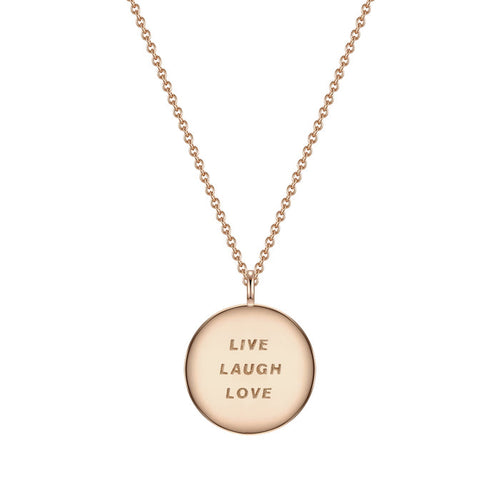 Kette LIVE LAUGH LOVE roségold