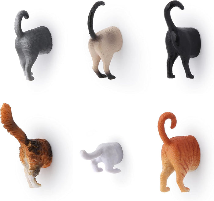 Kikkerland Design Inc Butt Magnets Cat 5/6 - Dog.Dog.Cat.