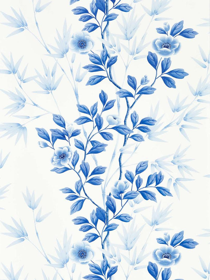Lady Alford wallpaper - Porcelain/China Blue - Diane Hill