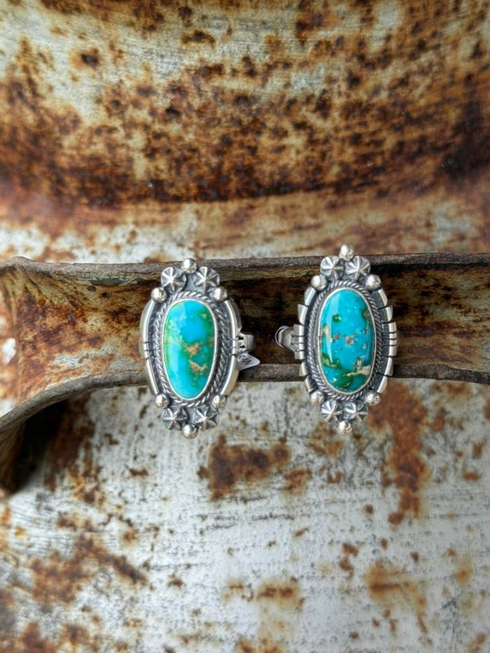 Large Sonoran Turquoise Teardrop Ring6