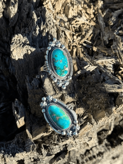 Large Sonoran Turquoise Teardrop Ring6