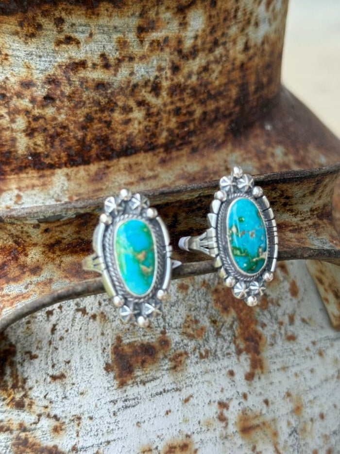 Large Sonoran Turquoise Teardrop Ring6