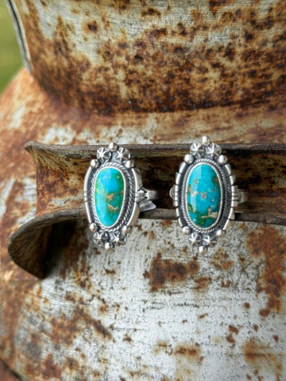 Large Sonoran Turquoise Teardrop Ring6