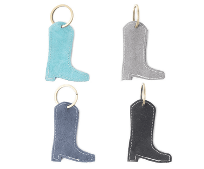 Leather Boot Key ChainTurquoise