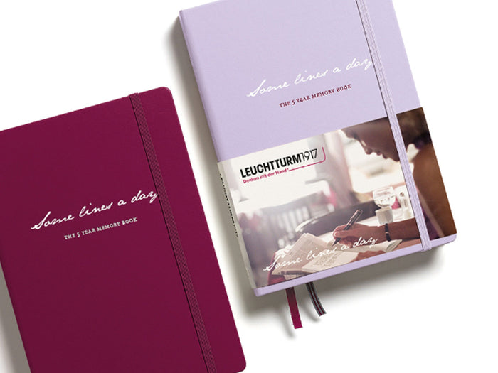 Leuchtturm 1917 Some Lines a Day - 5 Year Journal - Lilac