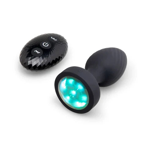 Light Up Rotating & Vibrating Plug w/ Remote