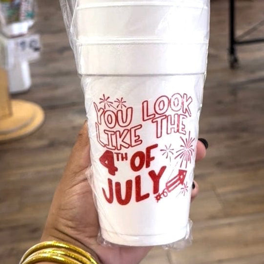 Sassy Cups Look Like the 4th of July Foam Cups