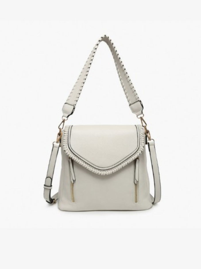 Lorelei Vegan Leather Crossbody, Ivory