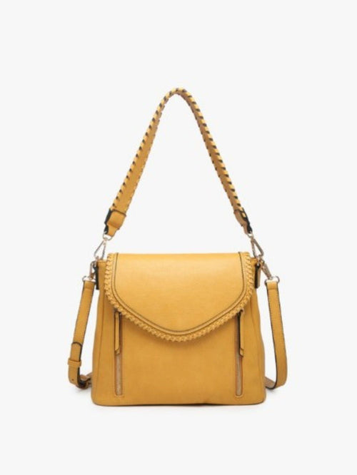 Lorelei Vegan Leather Crossbody, Mustard