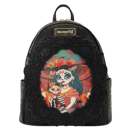 Loungefly  - Loungefly Branded Dia De Los Muertos Mini Backpack
