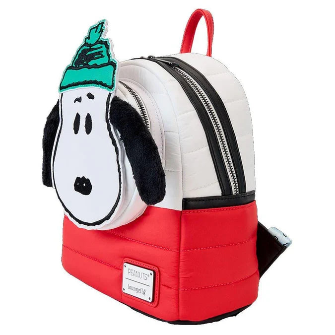 Backpack with a cartoon character design on a white background