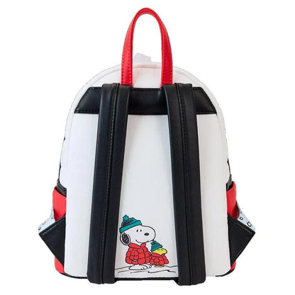 Backpack with a cartoon character design on a white background