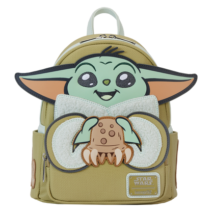 Loungefly Star Wars: The Mandalorian Grogu & Crabbies Cosplay Mini Backpack